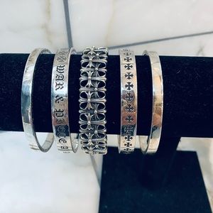 ✨AUTHENTIC✨ Chrome Hearts Bangle Set